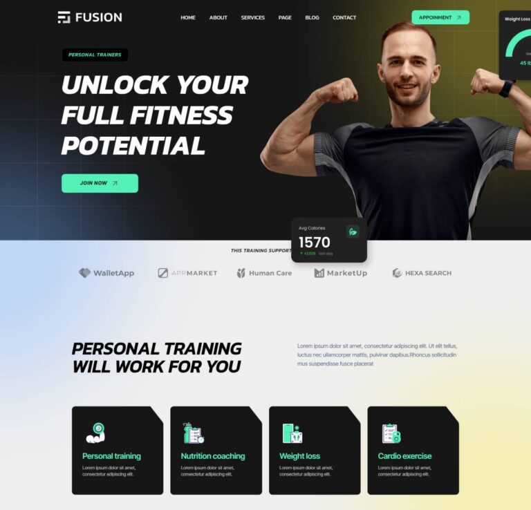 creation site internet sport fusion